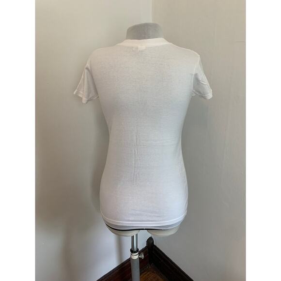 Train Concert Band Tee S White Nautical Mermaid MMXIII Graphic V Neck Small 2013 - Picture 7 of 8